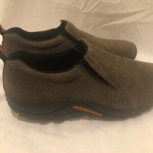 Merrell Jungle Moc Gray Suede Slip on Shoe Gray Size 12